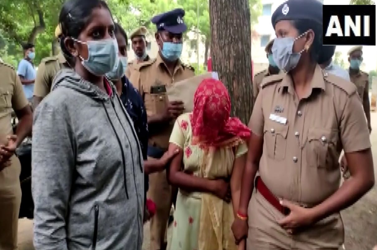 A woman arrested by Tamil Nadu police in Chittoor district for allegedly thrashing two years old son