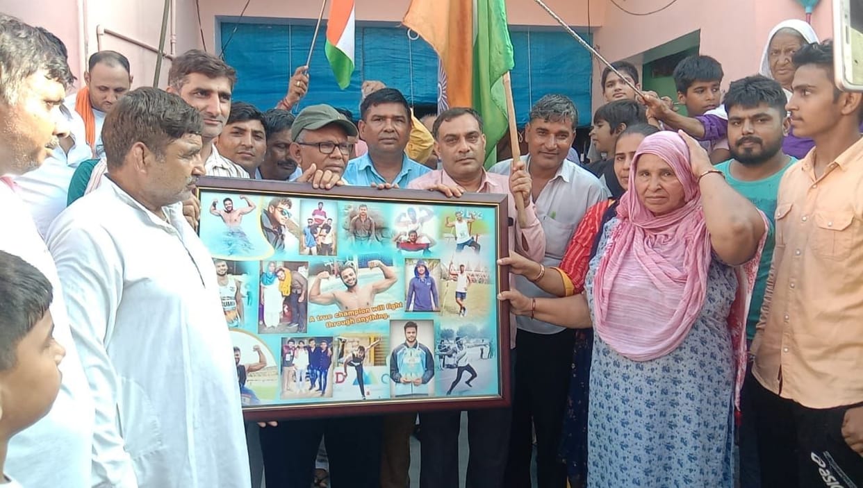 Sumit threw a golden spear in Tokyo, the villagers stunned in Khevda
