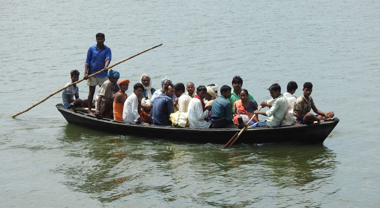 Flood increased problem, boat running on the roads