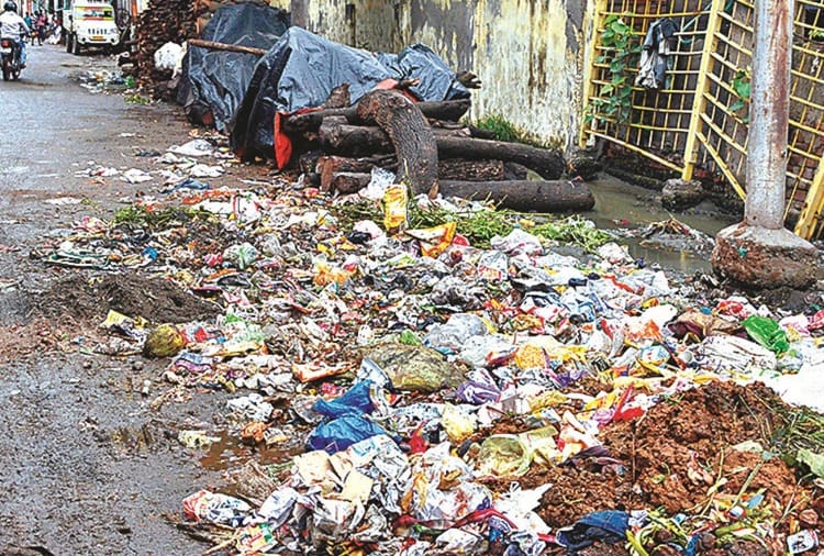 Garbage spread near religious places