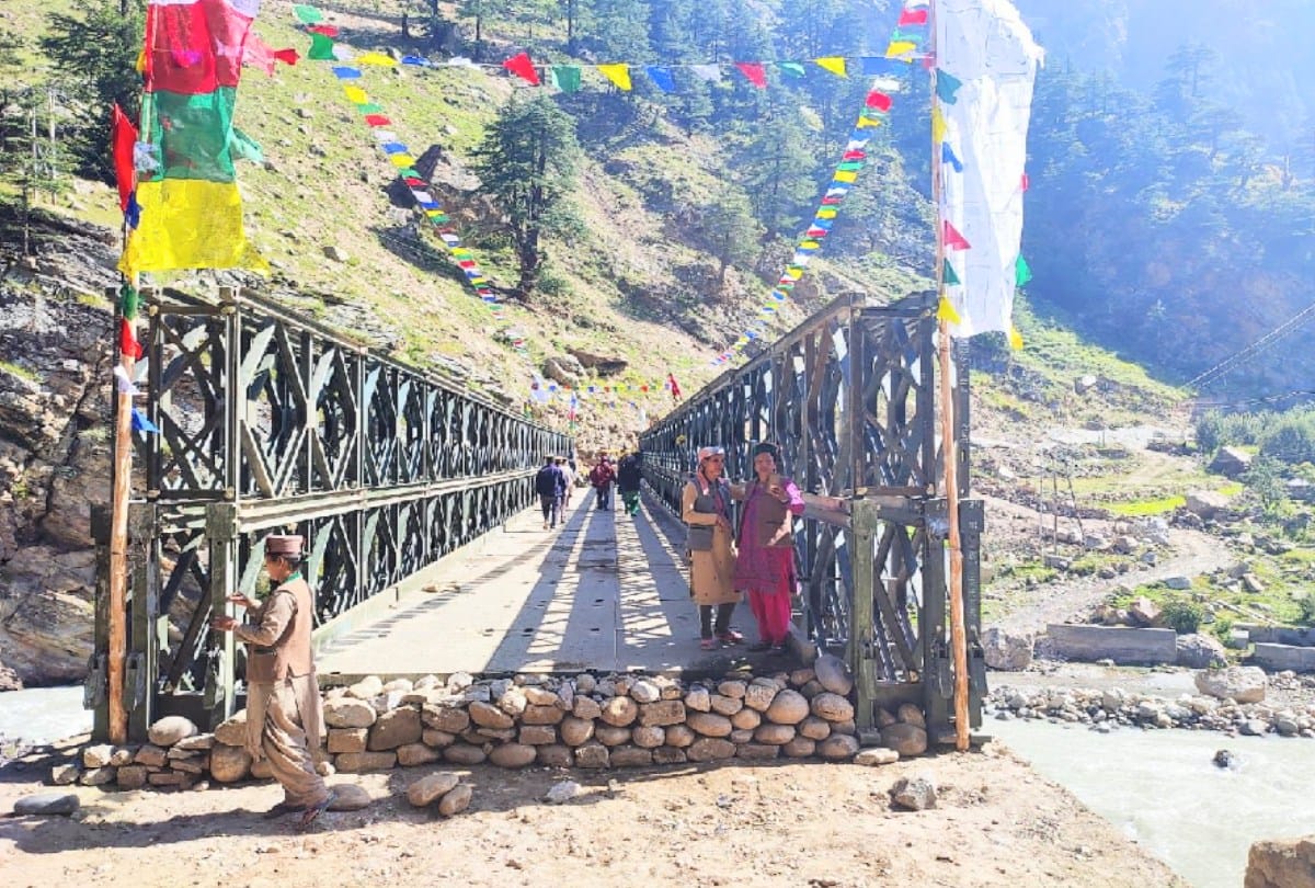 Kinnaur: Batseri bridge restored for vehicles, now apples will reach the mandis on time