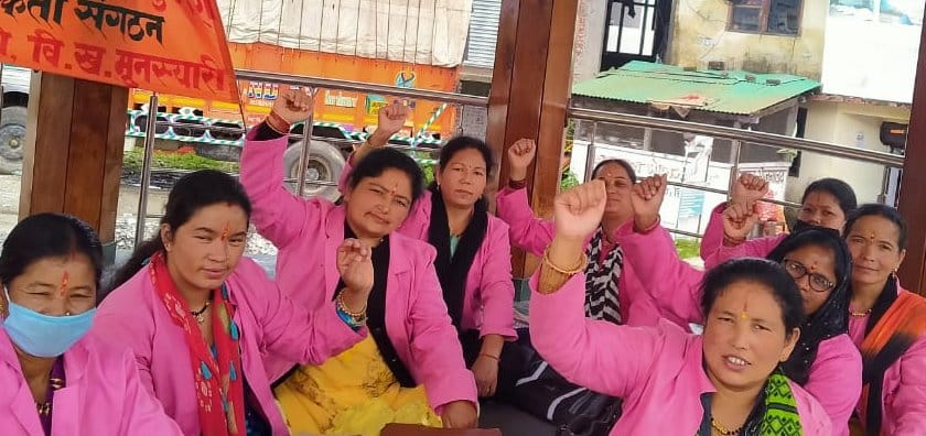 Dharana of Asha Worker in Pithauragarh