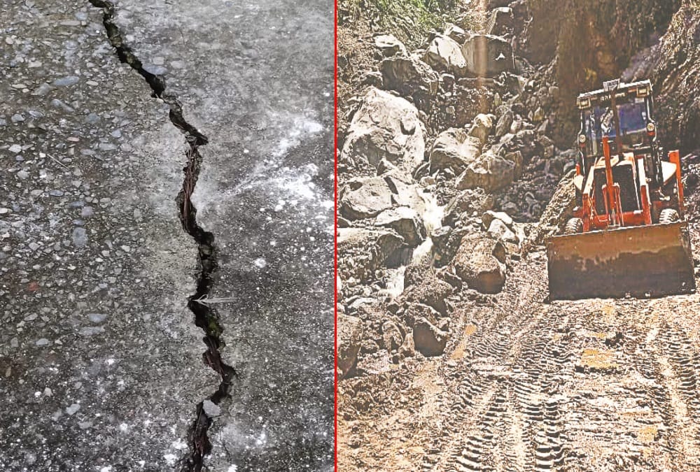 Uttarakhand Weather Update Today: Cracks on Nainital Haldwani Highway and Landslide in Many Places photos
