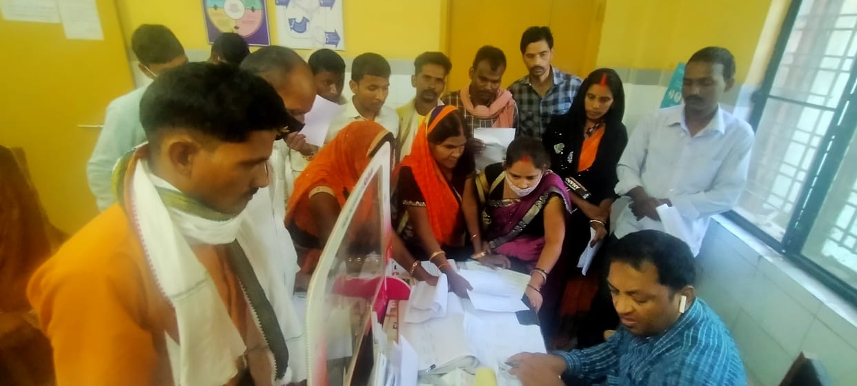 Crowd for Covid 19 vaccination, long queues at centers