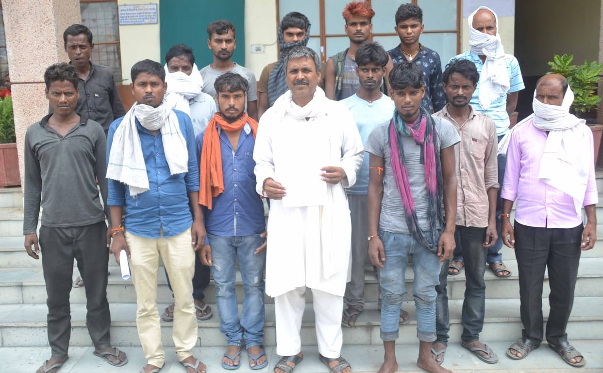 Accused of taking hostage brick kiln workers of Bihar