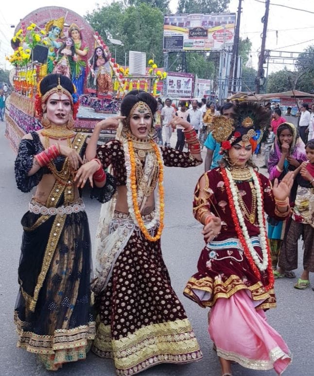 Lord Krishna's procession taken out in the city