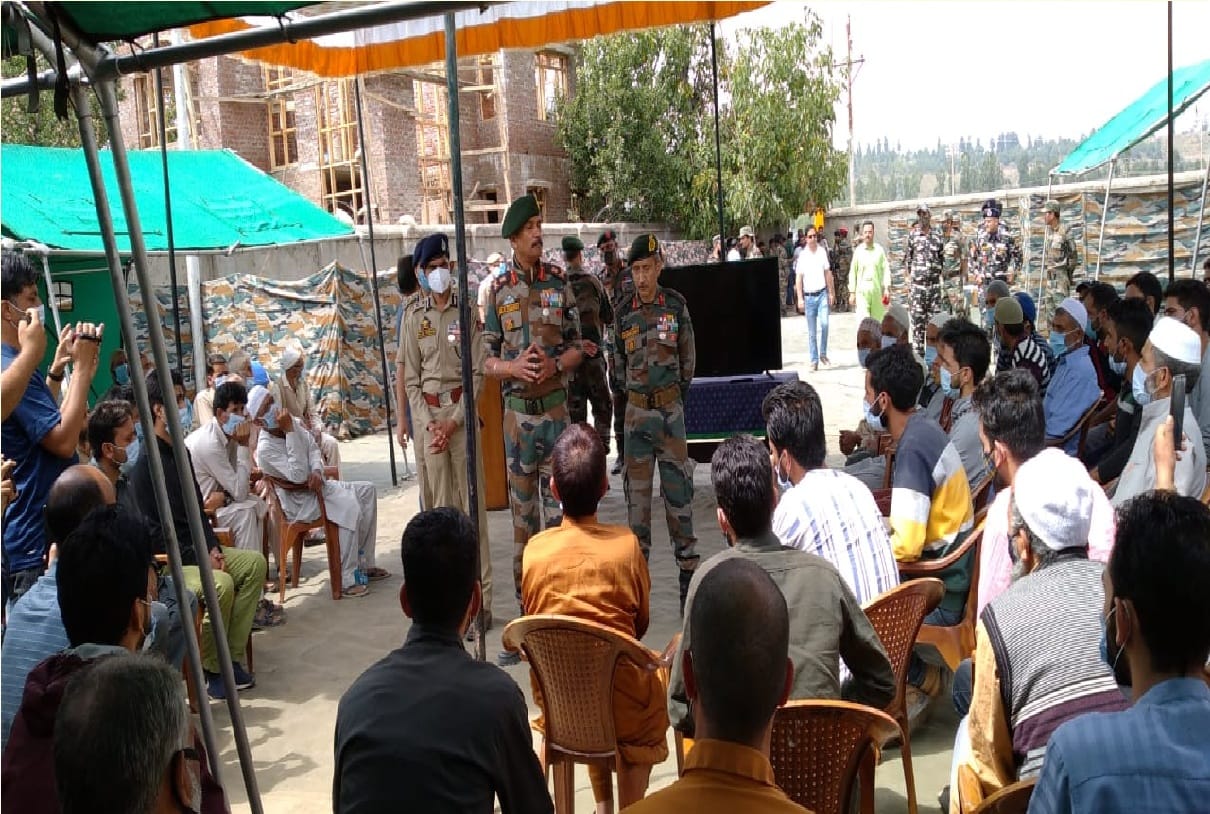 police and army addressed 83 family members of terrorists at Shopian jammu and kashmir
