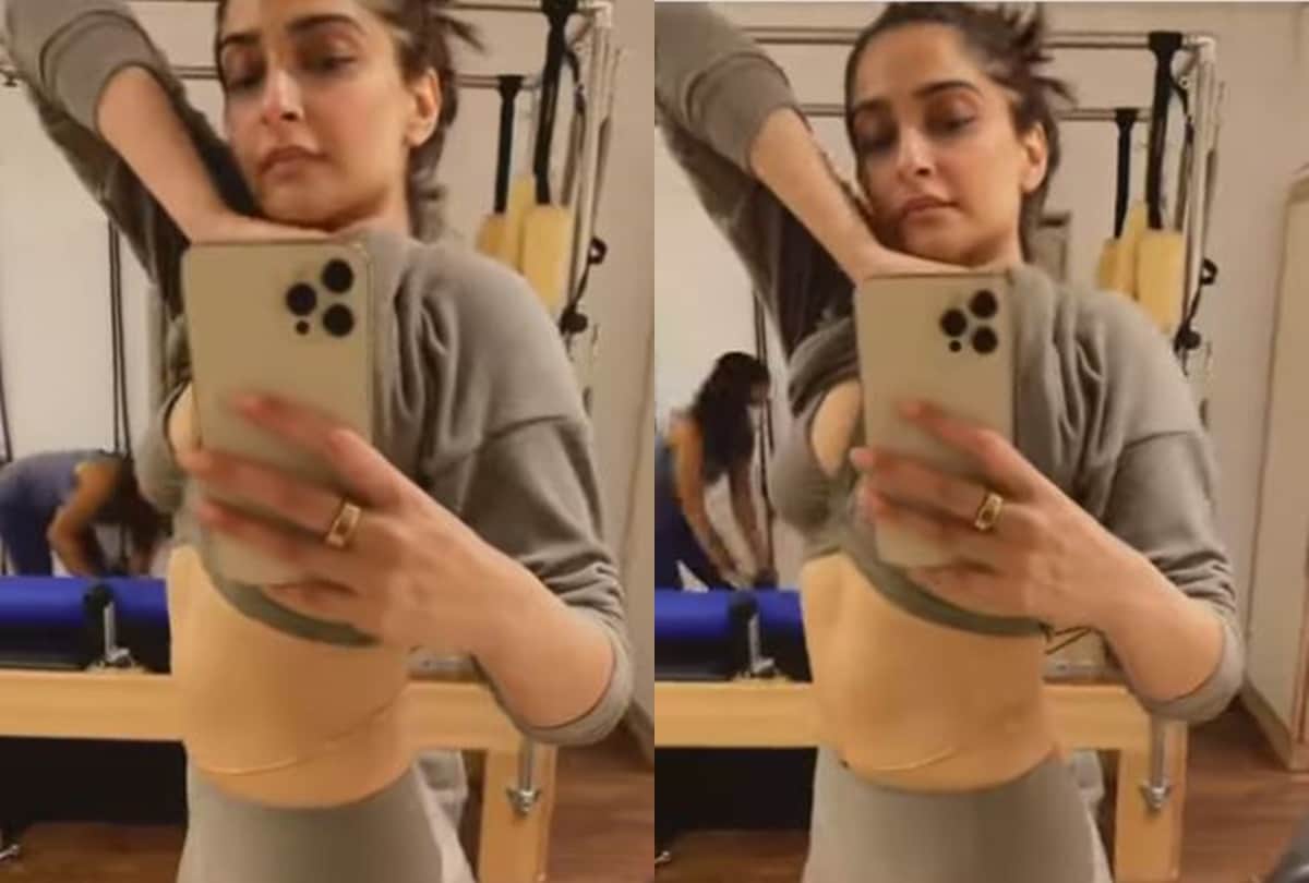 Sonam kapoor flaunts abs in bold gym wear users are giving reactions on selfie video