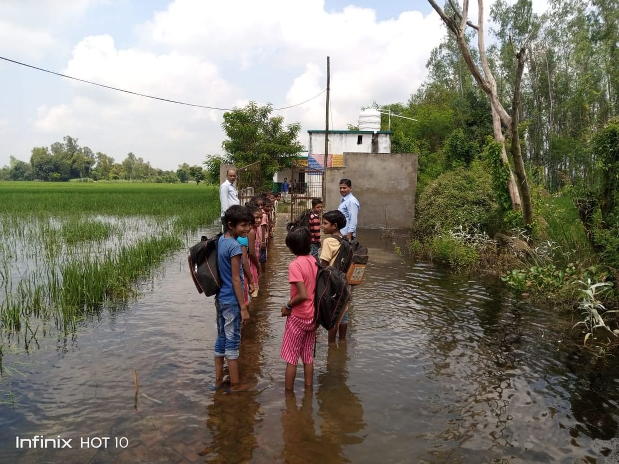 Children reached school, teachers welcomed