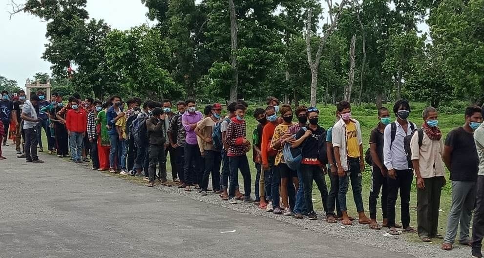 On Tuesday, three Nepalese citizens were returned from the border