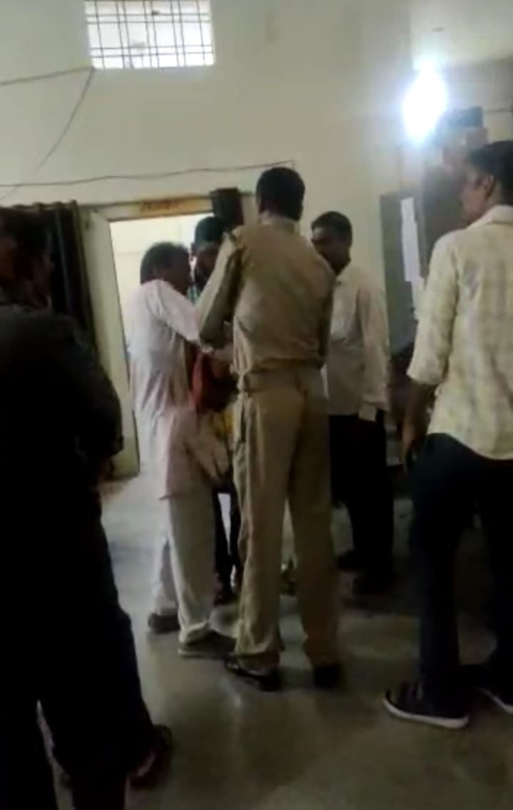 suicide attampt in electricity department office