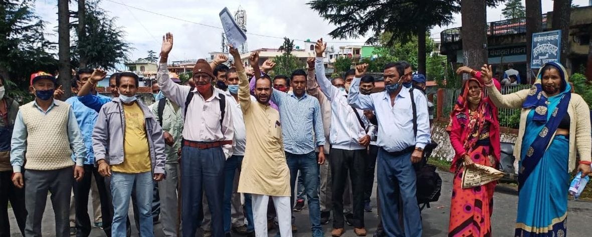 protest against dumping zone in bantoli