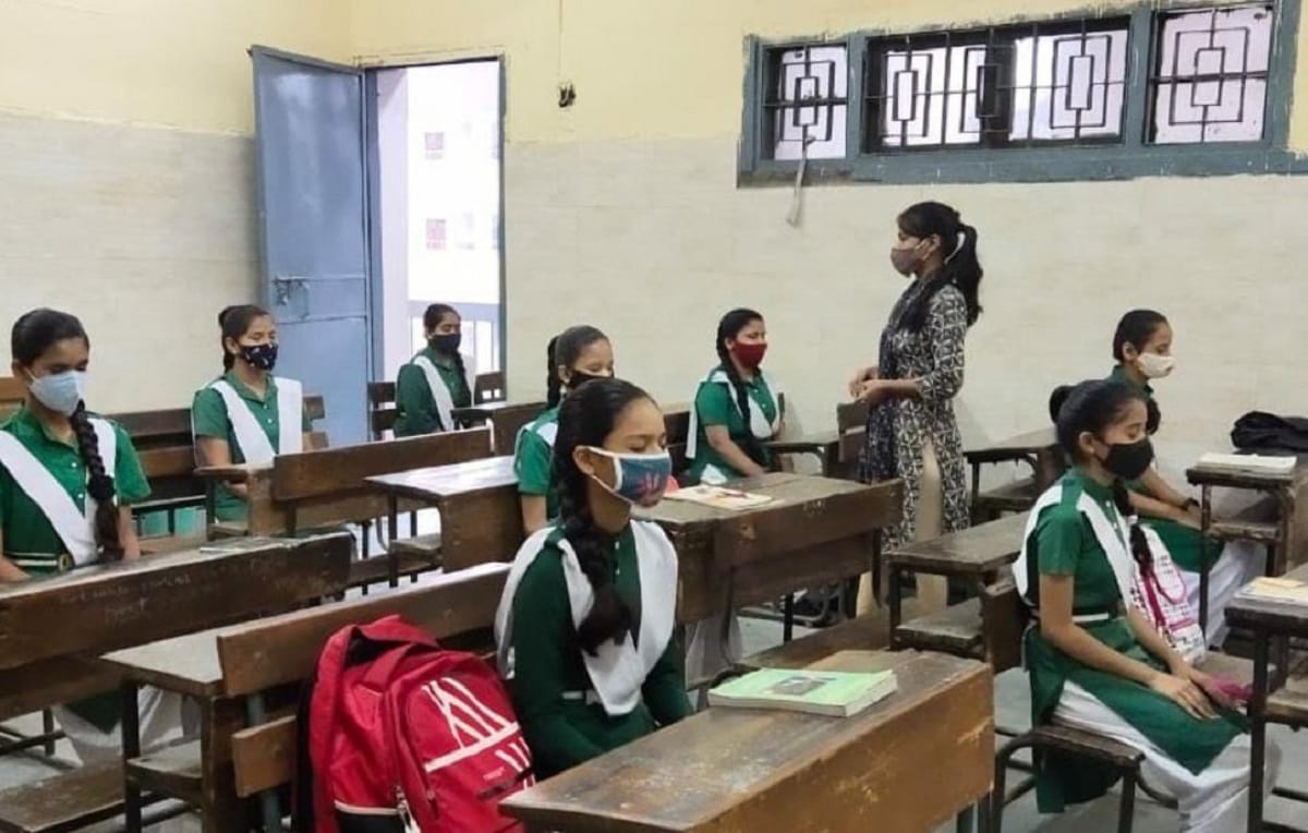 Delhi Govt schools have reopened from today and following all COVID 19 precautions and SOP