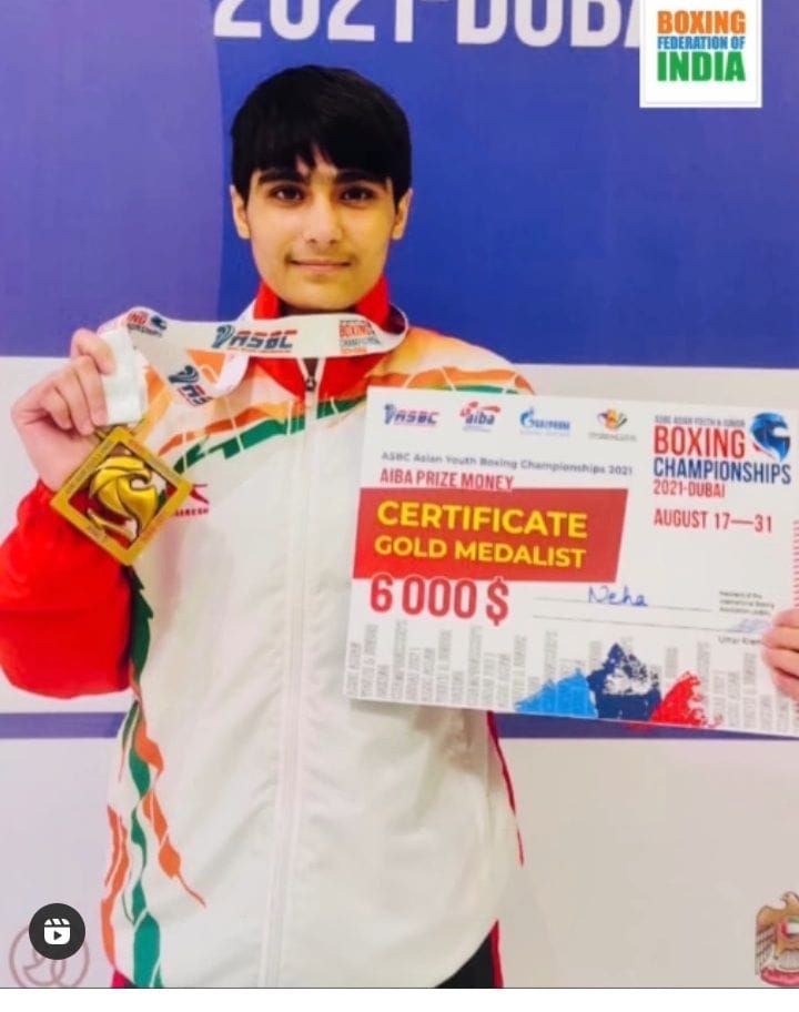 neha pilania golden punch in dubai