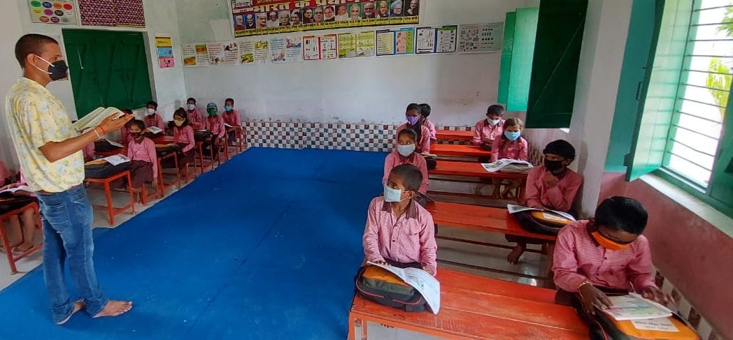 Open school, happy children