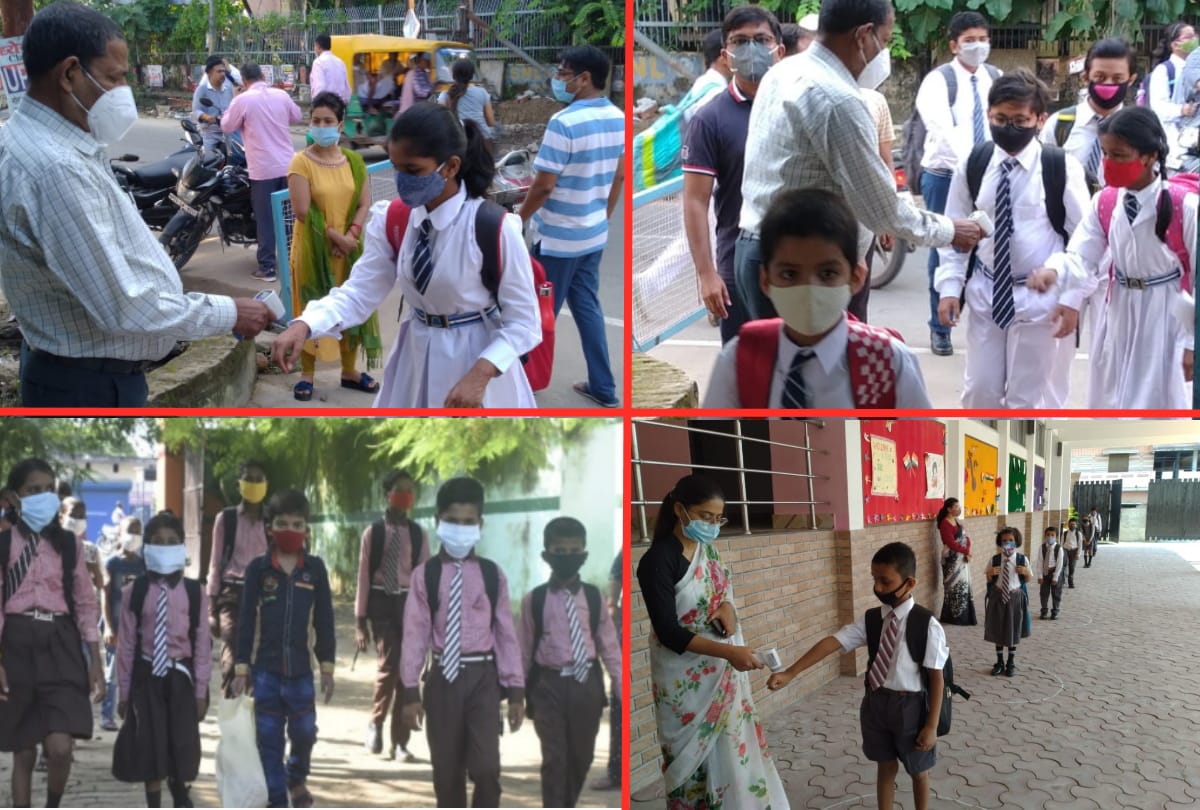 Gorakhpur School Reopen News: Schools reopen in Gorakhpur UP one to fifth Classes started from today in private and council school