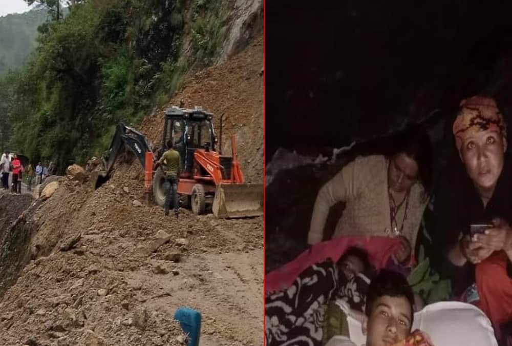 Uttarakhand weather Update Today: Chamoli Gujju village People spent night in Cave in fear of Landslide photos