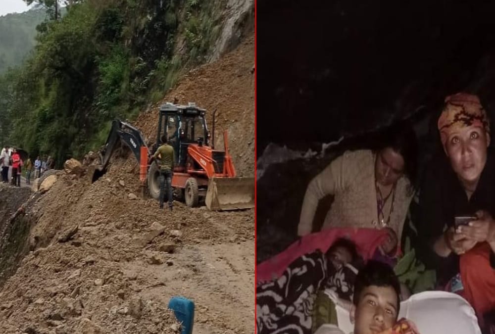 Uttarakhand weather Update Today: Chamoli Gujju village People spent night in Cave in fear of Landslide photos