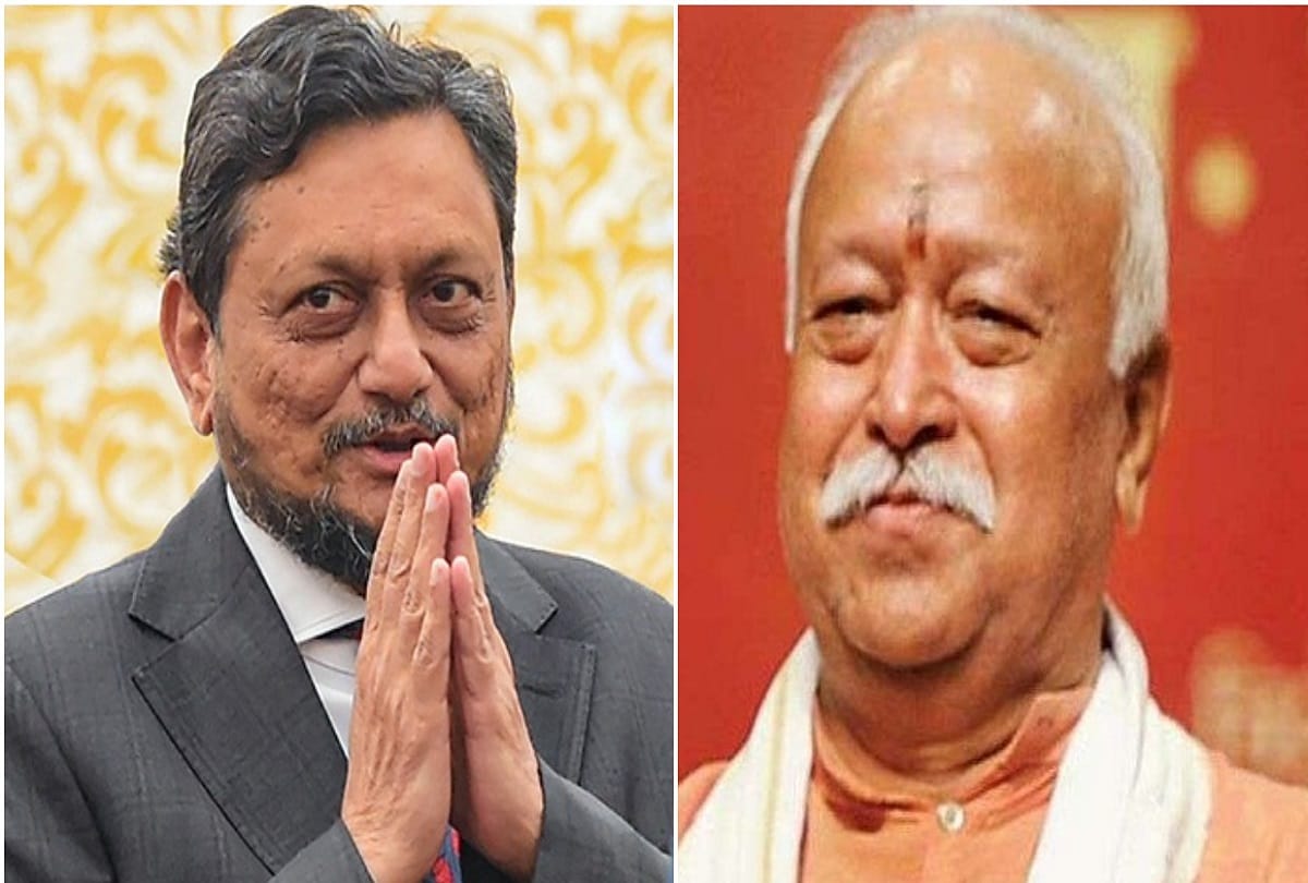 Former CJI SA Bobde meets Mohan Bhagwat at RSS headquarters in Nagpur