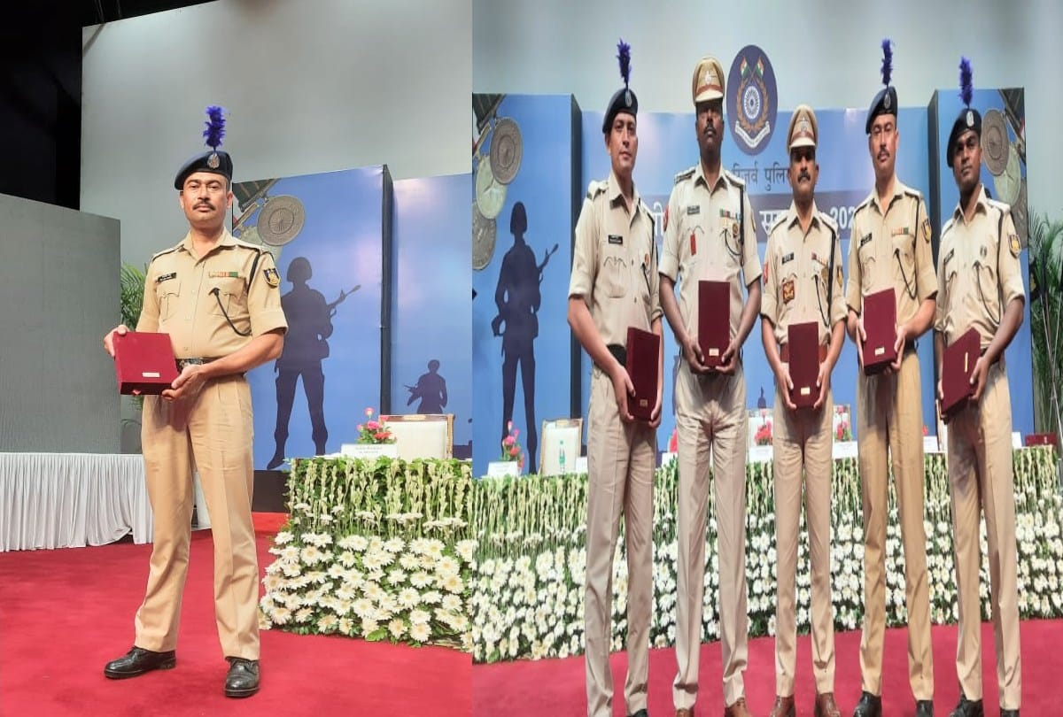 crpf havildar of Hamirpur Rajveer received Police Medal for Gallantry Award