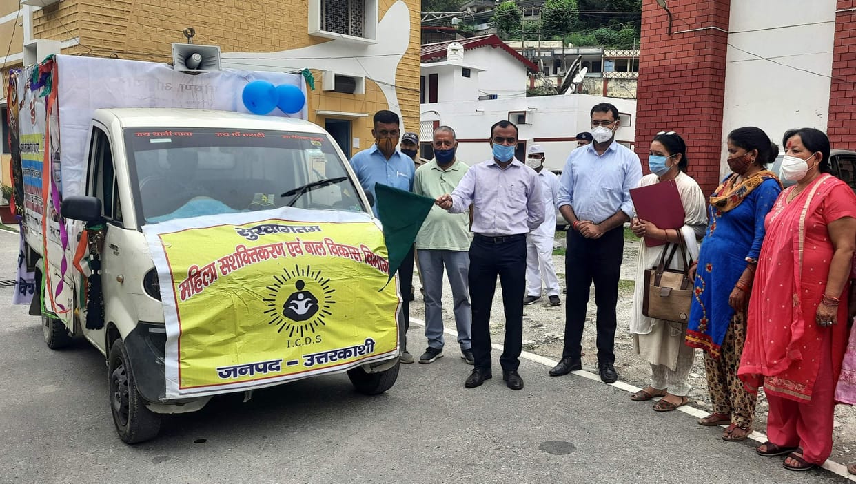 DM flagged off the promotion vehicle of nutrition campaign