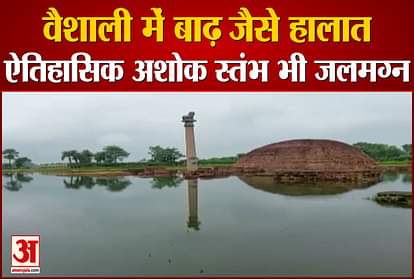 ashoka stambh submerged in water at vaishali bihar know its historical importance