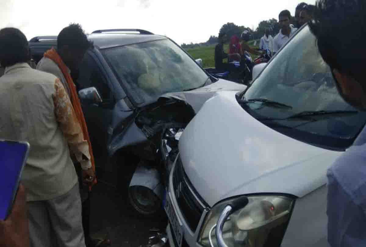 Fatehpur Road accident news: chowki incharge and BJP leader injured