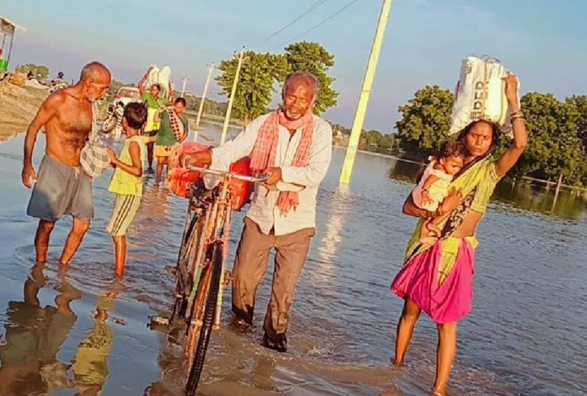 Basti-Gorakhpur division Flood affected more than five lakh population of 750 villages due to rise in water level of Rapti Rohin and Saryu rivers