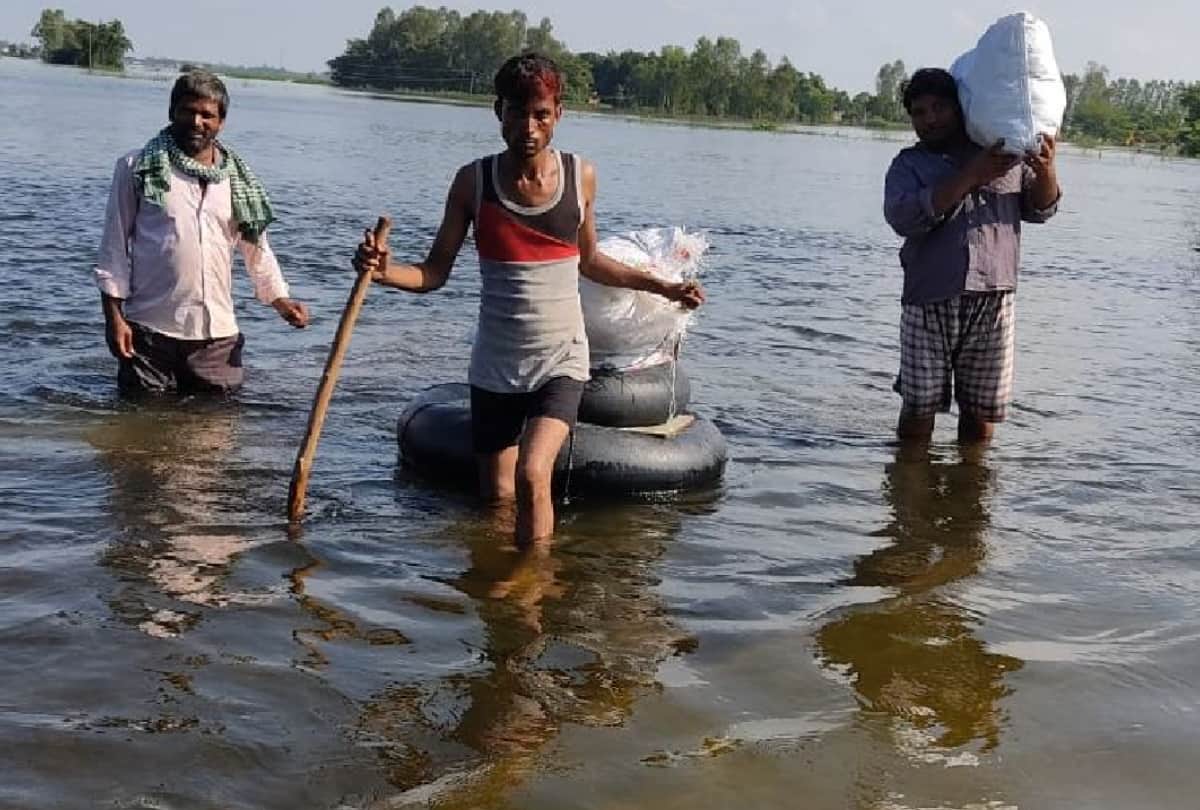 Basti-Gorakhpur division Flood affected more than five lakh population of 750 villages due to rise in water level of Rapti Rohin and Saryu rivers