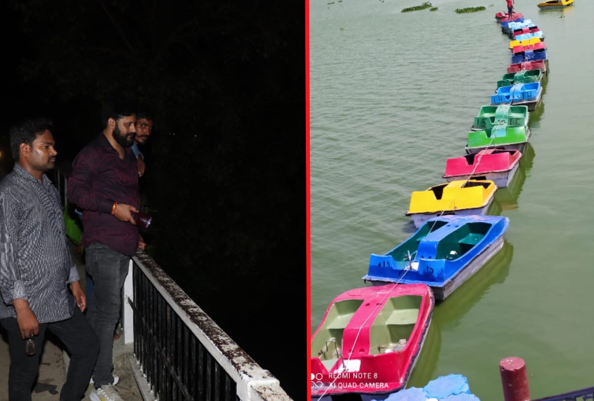 Boating stopped due to crocodile sighting again in Ramgarh Tal at Gorakhpur
