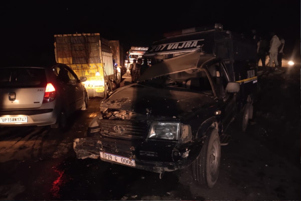 UP News: Big accident in Muzaffarnagar, many policemen injured including a daroga