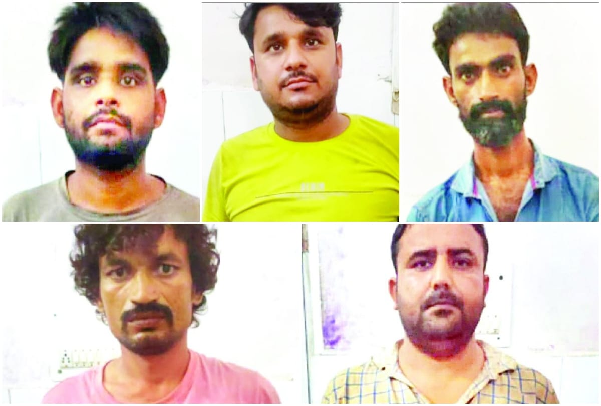 five smugglers arrested for liquor smuggling by labeling military canteen supplies in agra