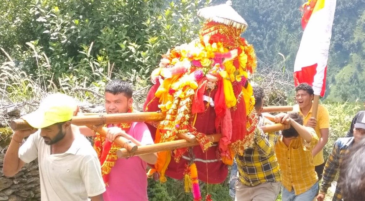 Maa Nanda is being welcomed in village-village