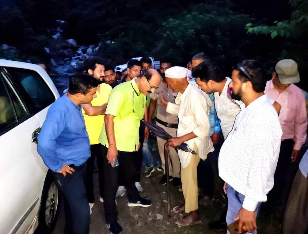 Agriculture Minister inspected the disaster affected areas