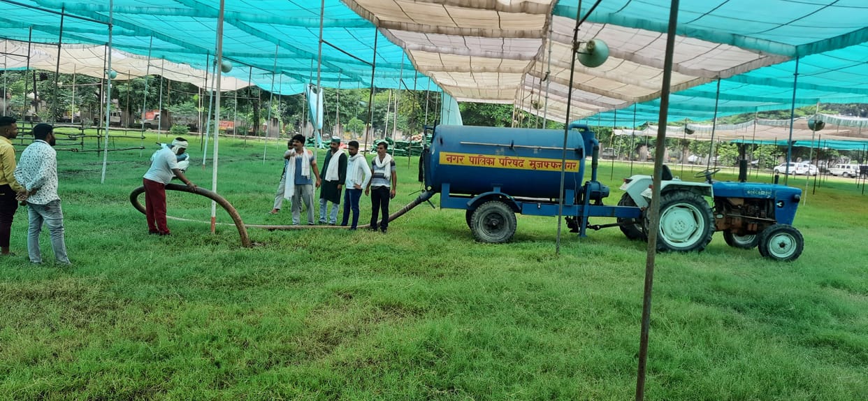 GIC ground filled with water in heavy rain