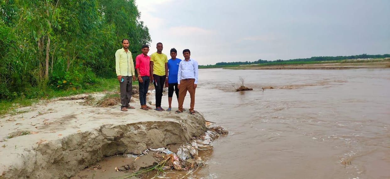 Water level rises again in Kho river, panic in Nandgaon