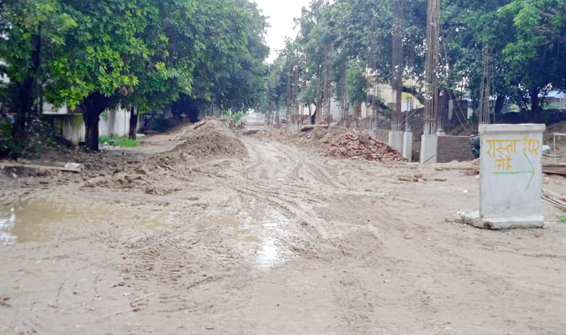 Soil cast for filling became the cause of trouble