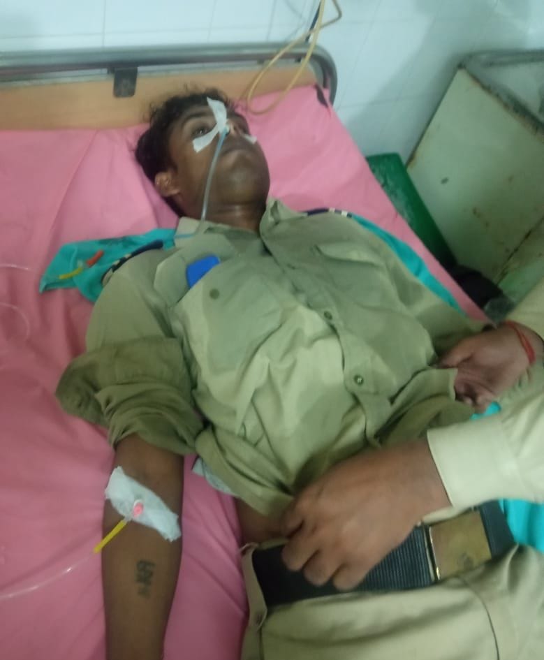 security guard ingested poisonous substance outside medical college, condition critical