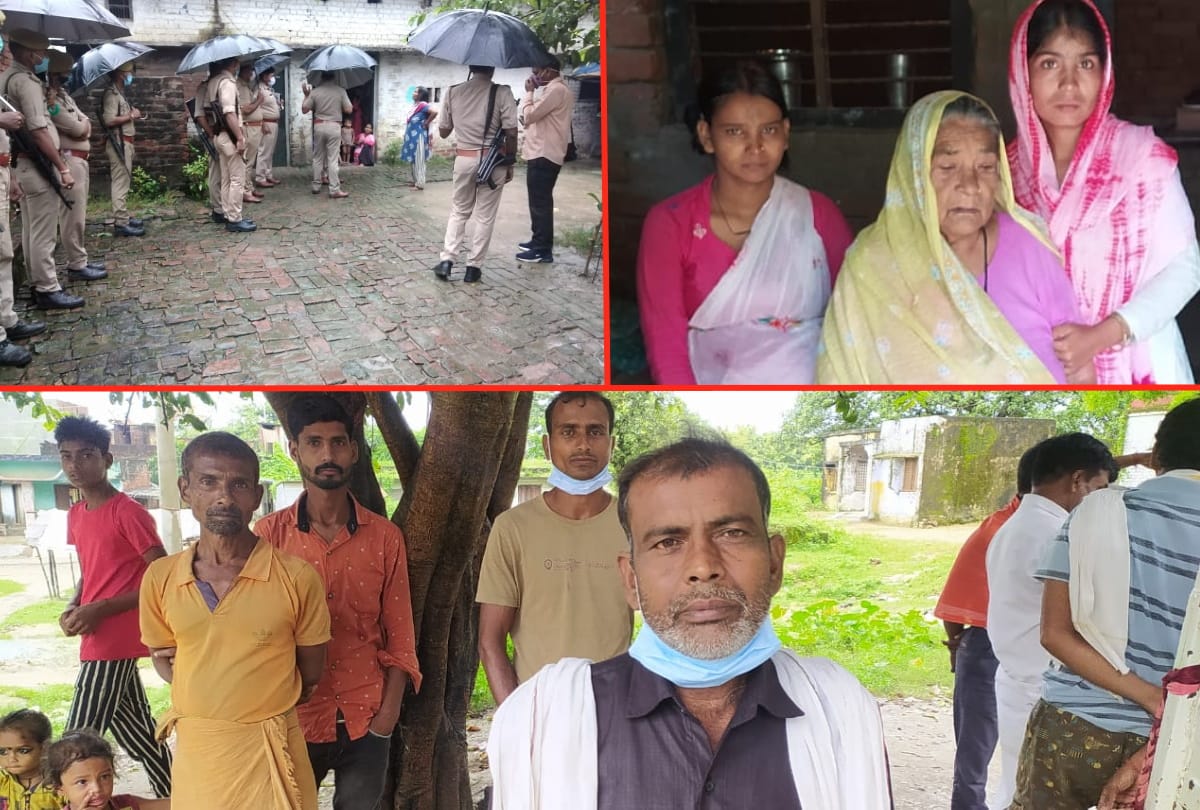 dead body of girl found at home door at deoria