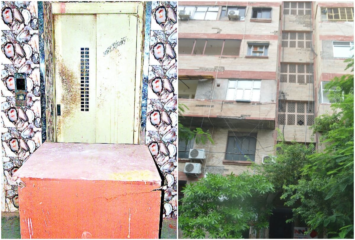 man dies after falling in lift of tower in agra