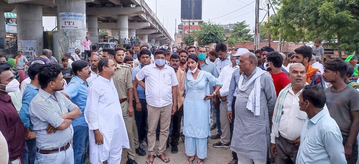 Sarvodaya Nagar railway crossing issue MLA reached