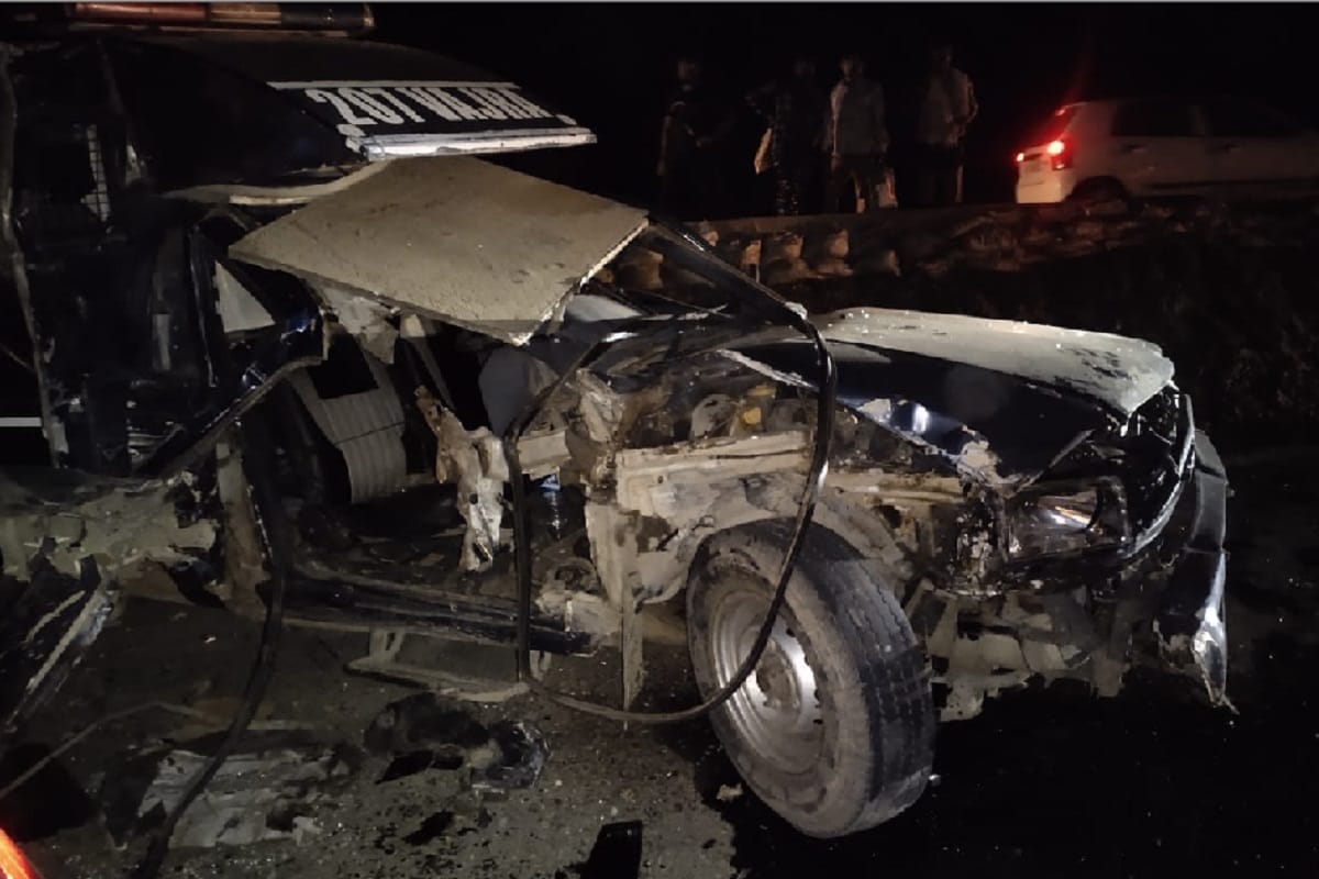 Accident in Muzaffarnagar: many policemen injured in road accident in the city
