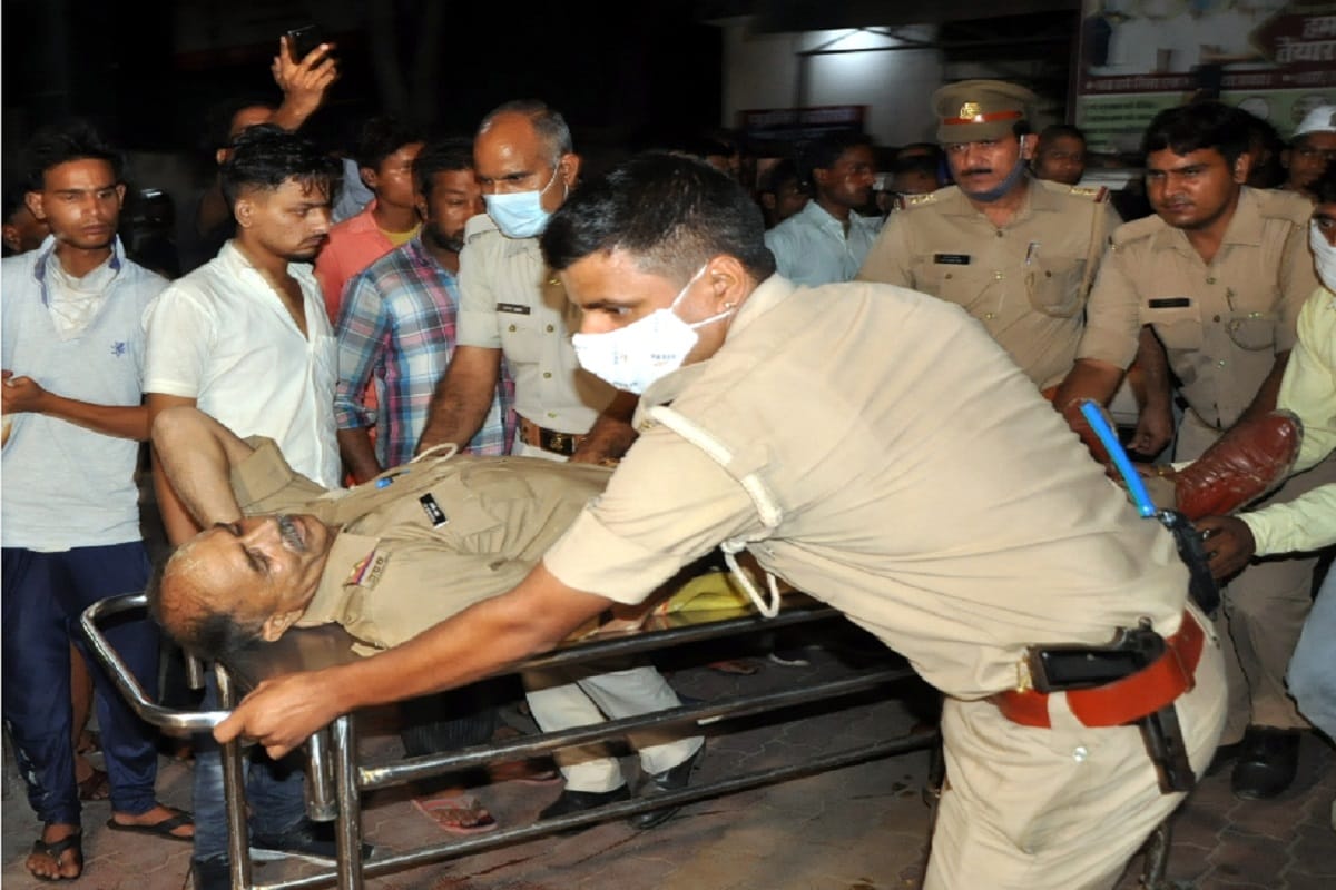 Accident in Muzaffarnagar: many policemen injured in road accident in the city