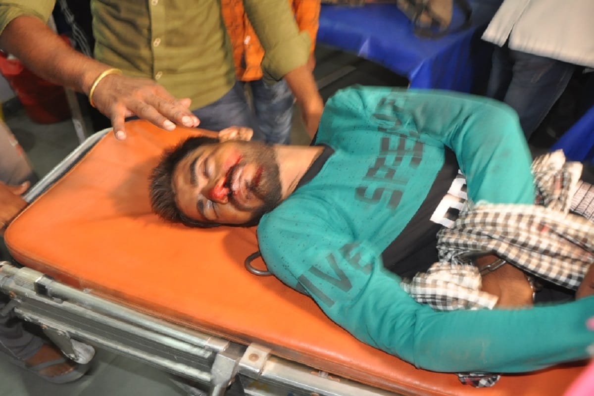 Accident in Muzaffarnagar: many policemen injured in road accident in the city