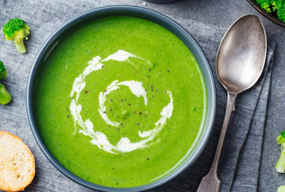 winter recipe creamy spinach soup
