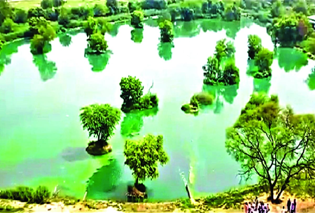 Groundwater level raised by two meters from the artificial lake of Dwarka