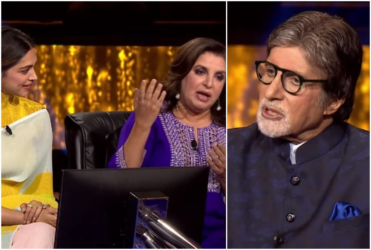 kaun banega crorepati farah khan request to amitabh bachchan to give more time to answer and says mera ek baccha lelo
