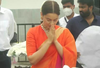 kangana ranaut reached chennai pays tribute to jayalalitha before release of Thalaivii