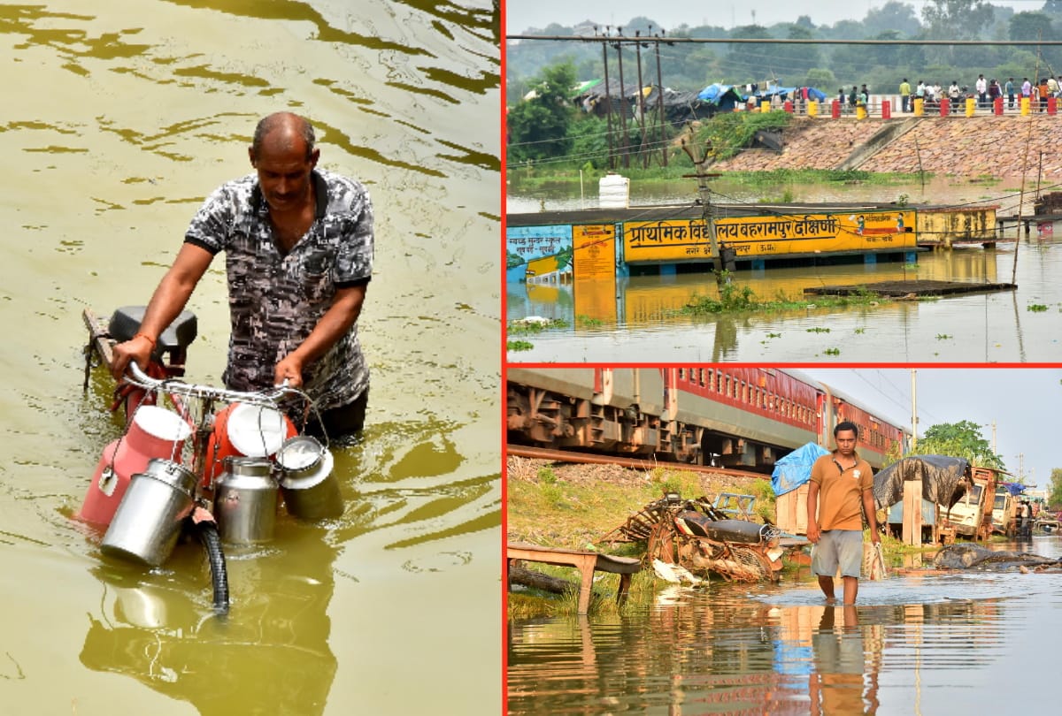 Flood water reached 15 localities of city due to rise in water level of Rapti in Gorakhpur