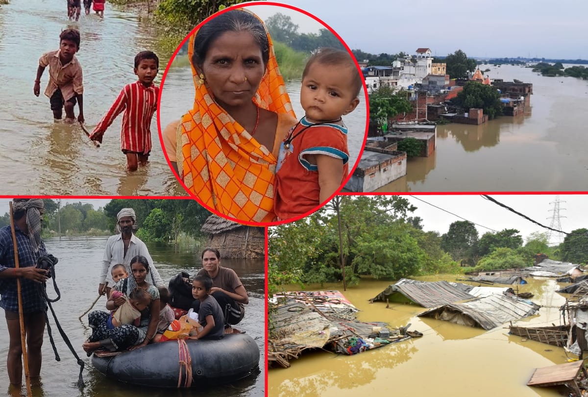 painful story of flood affected people of Gorakhpur